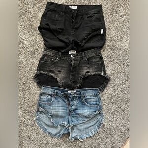 One teaspoon Rollas denim shorts.  Size 26